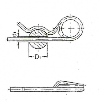 Federstecker Doppelt 5 mm Nr. 420401